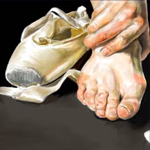 Digital Painting of Ballet Dancer thumbnail