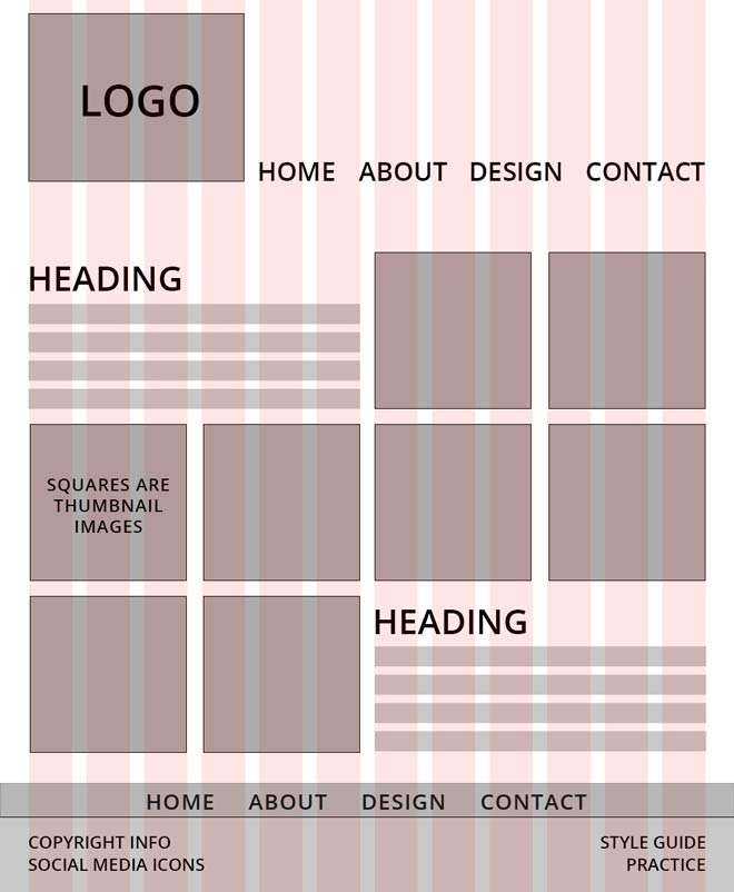 Portfolio by Norienne Christensen Wireframe 2 image